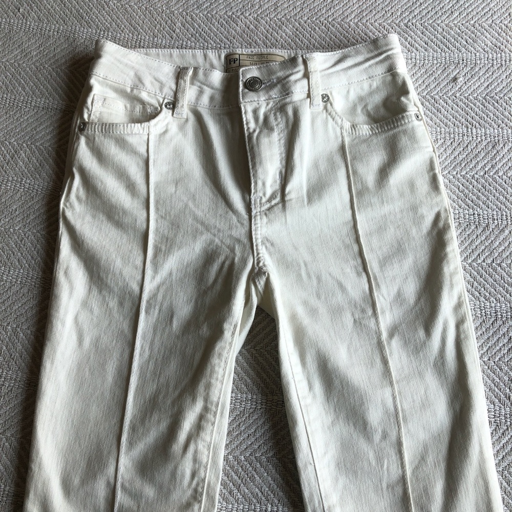 FREE PEOPLE PINTUCK SKINNY JEANS - Picture 2 of 7